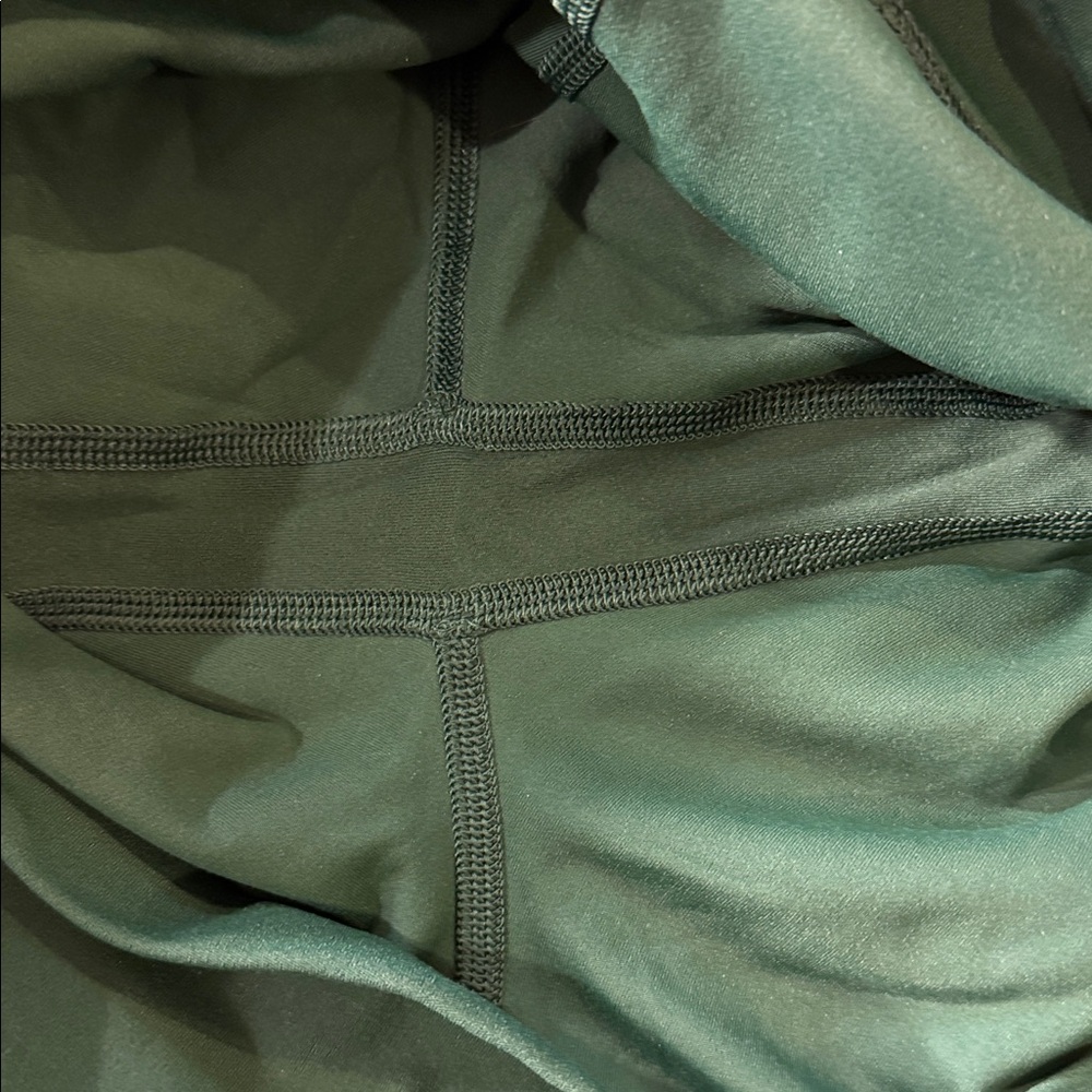 LULULEMON ALIGN GREEN HIGH-RISE CROP LEGGINGS WITH POCKETS NWOT - 10 - Picture 11 of 13